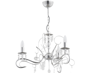 Żyrandol z kryształkami w kolorze  chromu  Astoria 421583