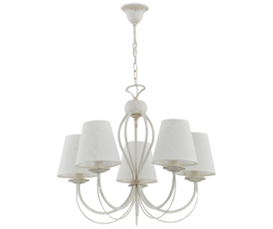 Żyrandol biały w stylu prowansalskim  Rimal 420915