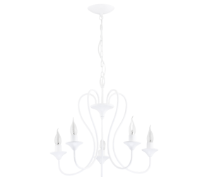 Żyrandol biały do salonu i nad stół  Nuta 423625