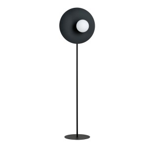 Lampa stojąca designerska  czarna z kulą Olso 51187/LP