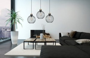 Lampa industrialna  z kloszami z drutu  Bardo 5754/3