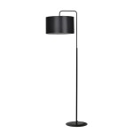 Lampa podłogowa czarna z abażurem Tropo 5570/1