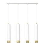 Lampa cztery tuby biało - złote Kobo 5642/4  