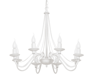 Żyrandol biały nad stół SANTA 397/P/A