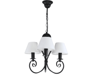 Żyrandol klasyczny z białymi abażurami  KLIWIA 385S101 