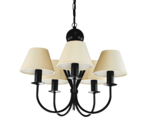 Żyrandol do małego salonu  z abażurami SURMIA  719S102