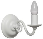 Kinkiet  biały klasyczny świecznikowy  ARES  L380B