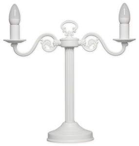 Lampa gabinetowa retro w kolorze białym  ARES L388B