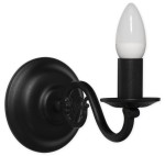 Kinkiet  czarny klasyczny świecznikowy  ARES  L380C