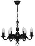 Żyrandol czarny klasyczny do salonu   ARES  L386C