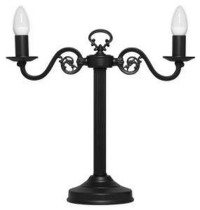 Lampa gabinetowa retro w kolorze czarnym ARES L388C