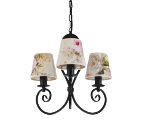 Lampa wisząca do sypialni  z abażurami  KLIWIA 385S018