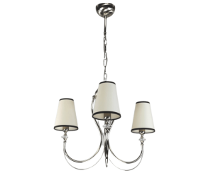 Srebrny żyrandol do małego salonu Malani  R21687/S202L