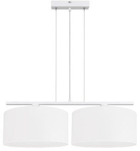 Lampa wisząca nad stół białe abażury  URIC 3060