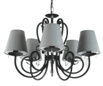 Czarny żyrandol do salonu   Niro 412695/AB08