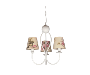 Żyrandol biały do sypialni SURMIA  718BS018