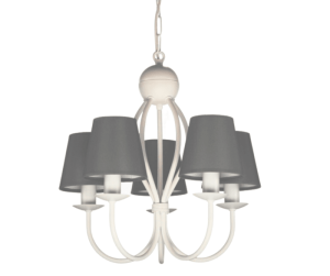 Żyrandol biały w stylu shabby chic   SURMIA  719BS008