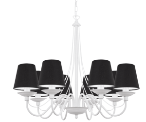 Żyrandol biały do jadalni  SANTA 397/P/A/S014