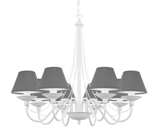 Żyrandol do salonu w stylu prowansalskim.