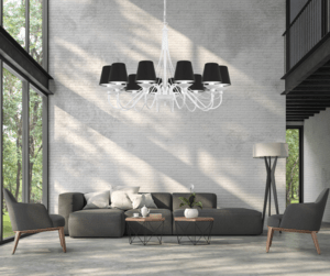 Żyrandol duży do wysokiego salonu  SANTA 397/R/A/S014