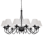 Żyrandol czarny duży do salonu SANTA 397/R1/A/S101
