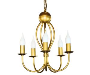 Żyrandol złoty klasyczny świecznikowy   SURMIA  719Z