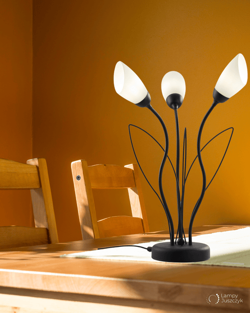 lampa stołowa kwiaty