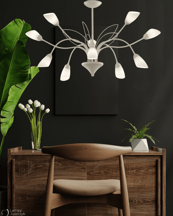 lampa sufitowa kwiaty