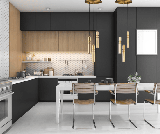 Oświetlamy czarną kuchnię: porady i inspiracje